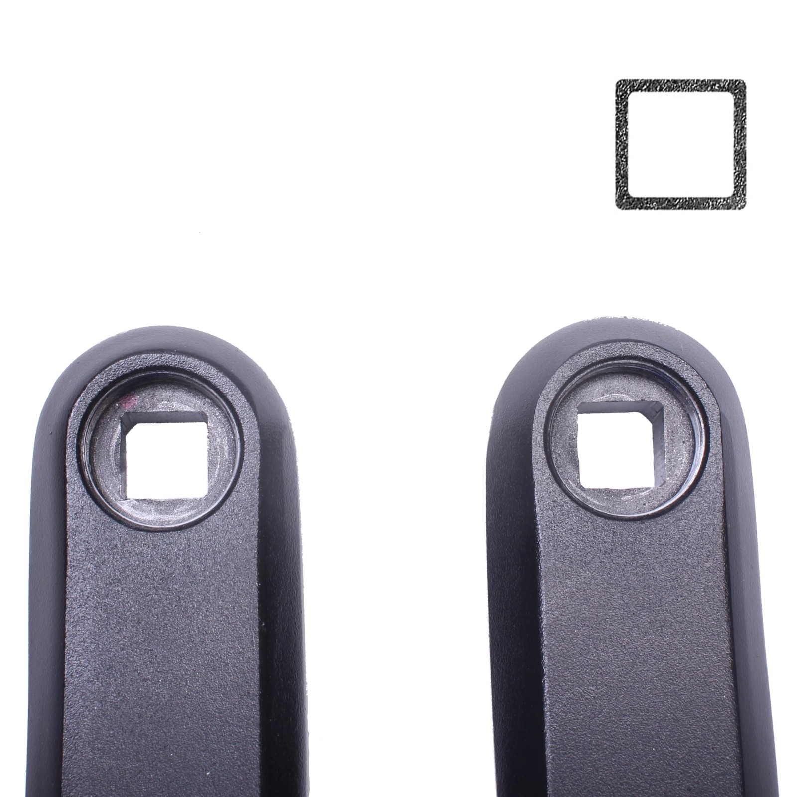 Adjustable Bike Crank Arms 89MM-175MM, Square Hole for E-Bike, Mid Motor Torque