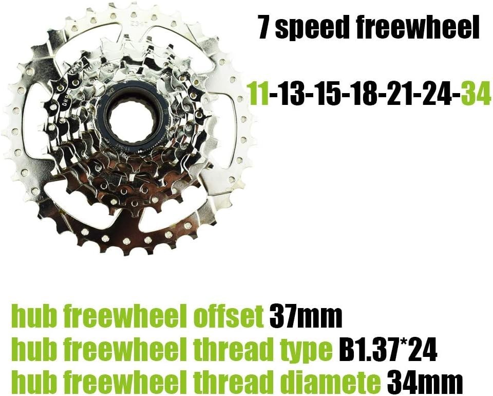 Mountain Bike 7 Speed Screw On Freewheel