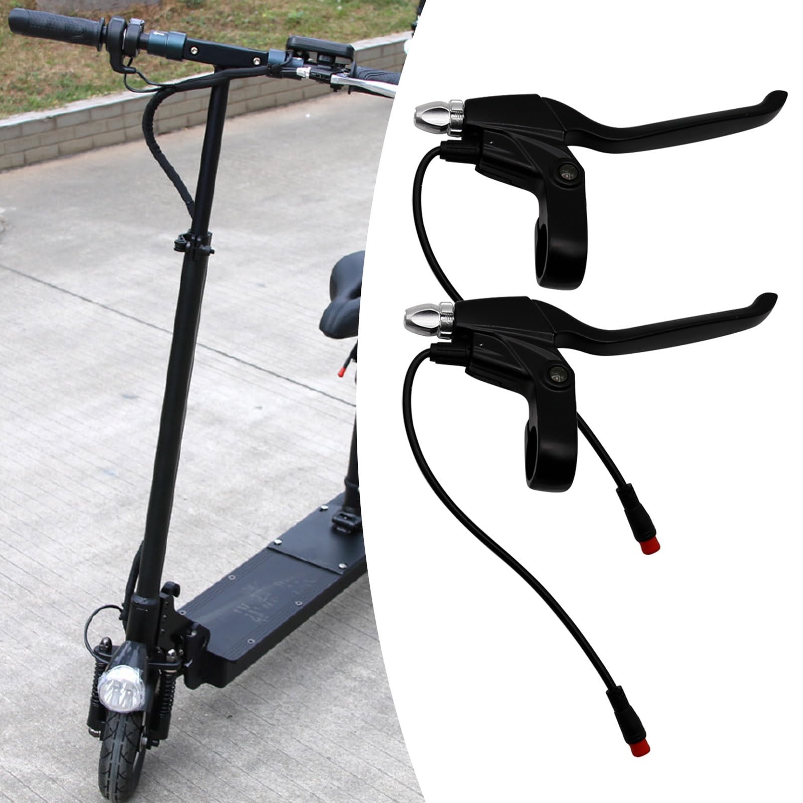 Ebike Brake Lever Set 108PDD 2-Pin Male Power Off Handle for Electric Bike