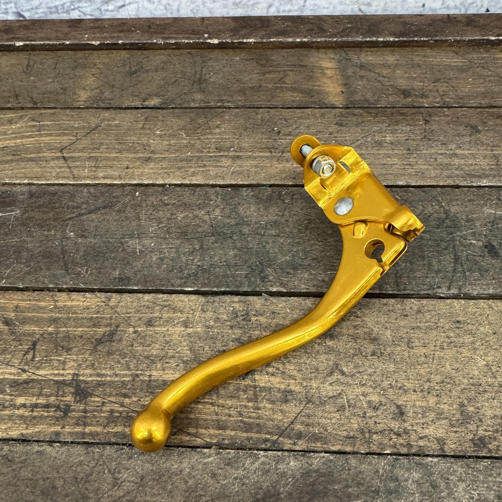 Vintage Weinmann BMX Brake Lever LEFT Gold NOS Prebent 1982 4-Finger 80s 82