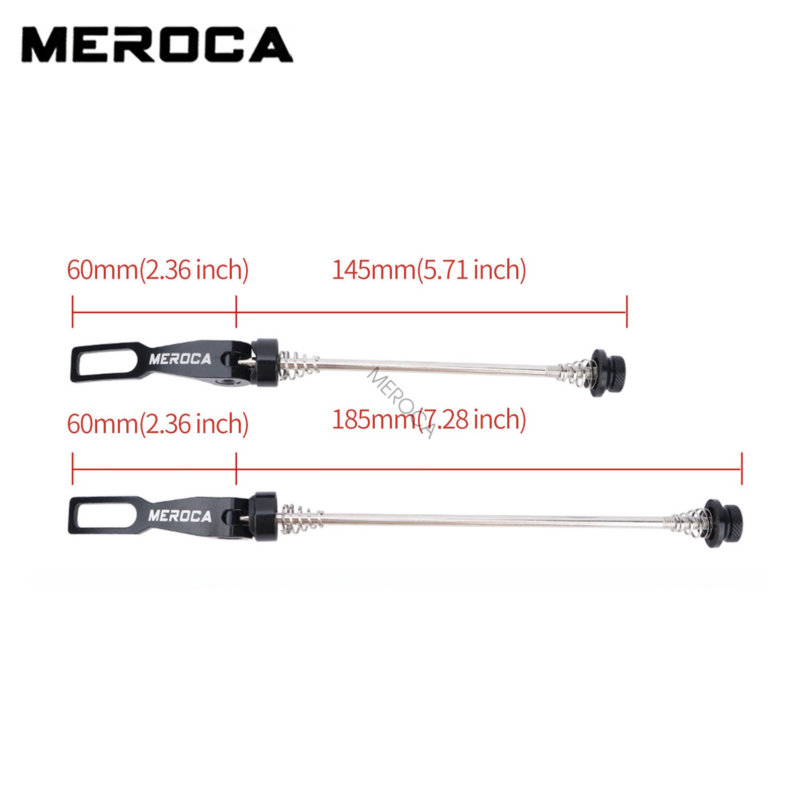 Bicycle Wheel Skewers MTB Road Bike QR Quick Release Aluminum Screw On Set