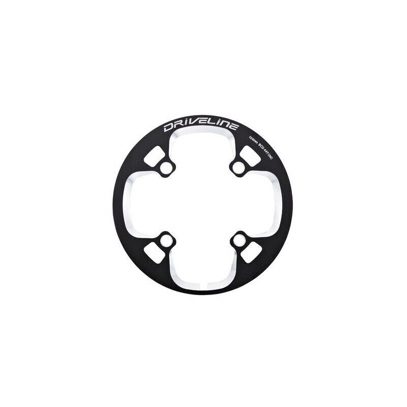 Driveline Super Guard M1 BCD 104mm CNC Alloy MTB Chain Guard – Black 42/44/48T