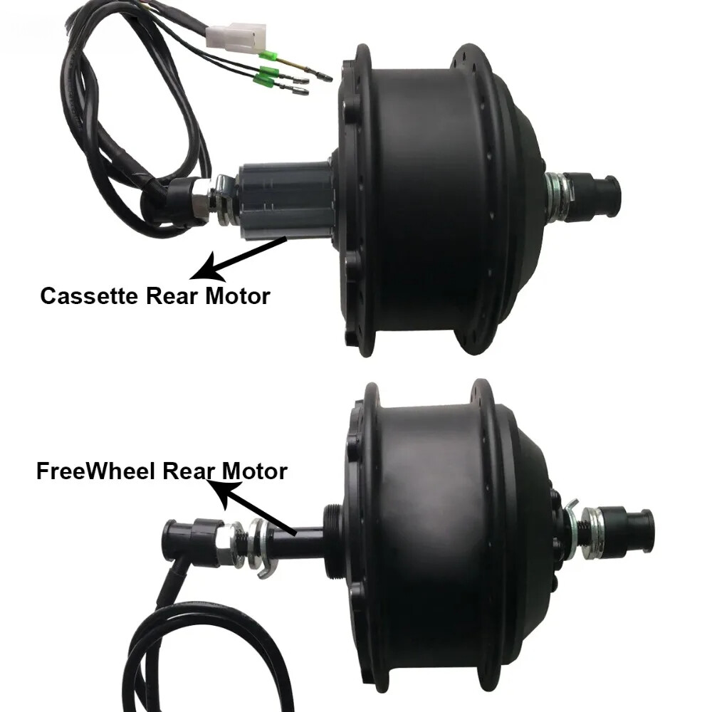 E-bike 36V 500W Brushless Gear Front Rear Freewheel / Cassette Hub Motor Wheel