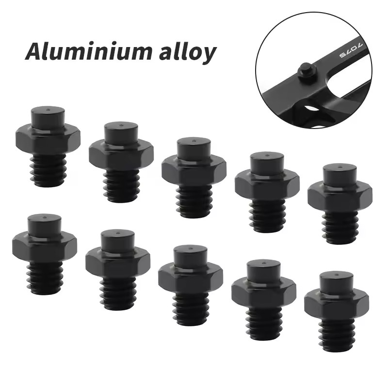 10pcs Pedal Bolts M4 Pedal Screws Aluminum Alloy Anti-skid Pedal Pin Bike Parts