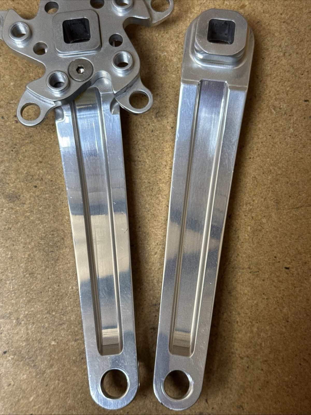 Vintage Kooka MTB Crankset Triple USA Anodized 175mm Retro Crank Arms 94mm BCD
