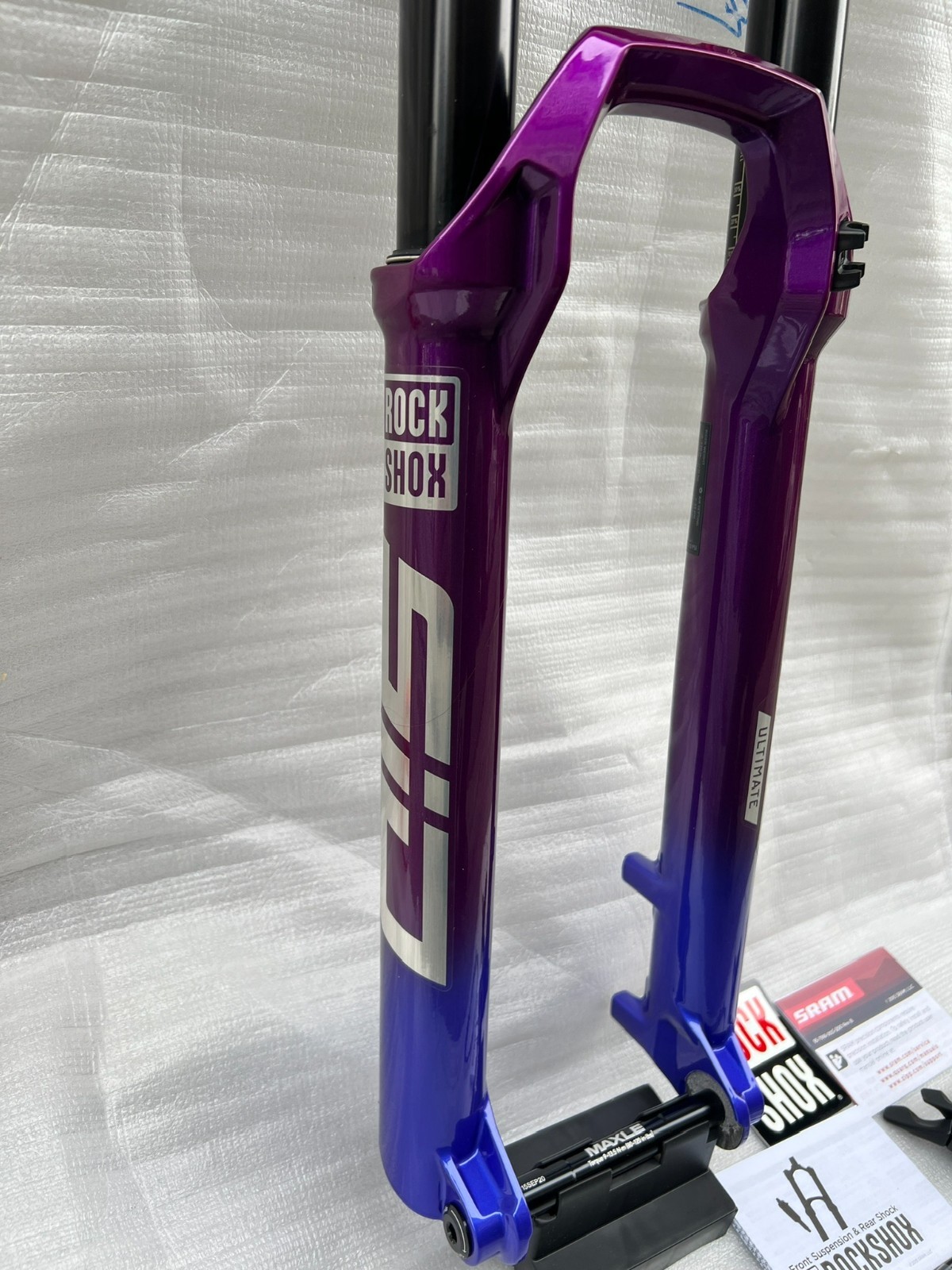 Brand New RockShox SID Ultimate 29″ 110mm Fork 15×110 Purple Blue RARE