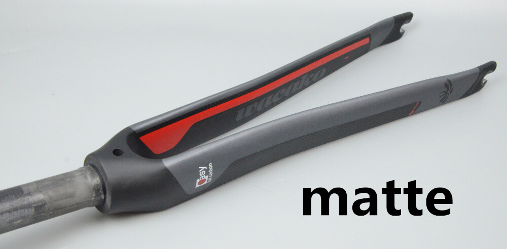 1-1/8 in Full Carbon Fiber Bicycle Fork Rim Brake Rigid Road Bike Fork 700C QR