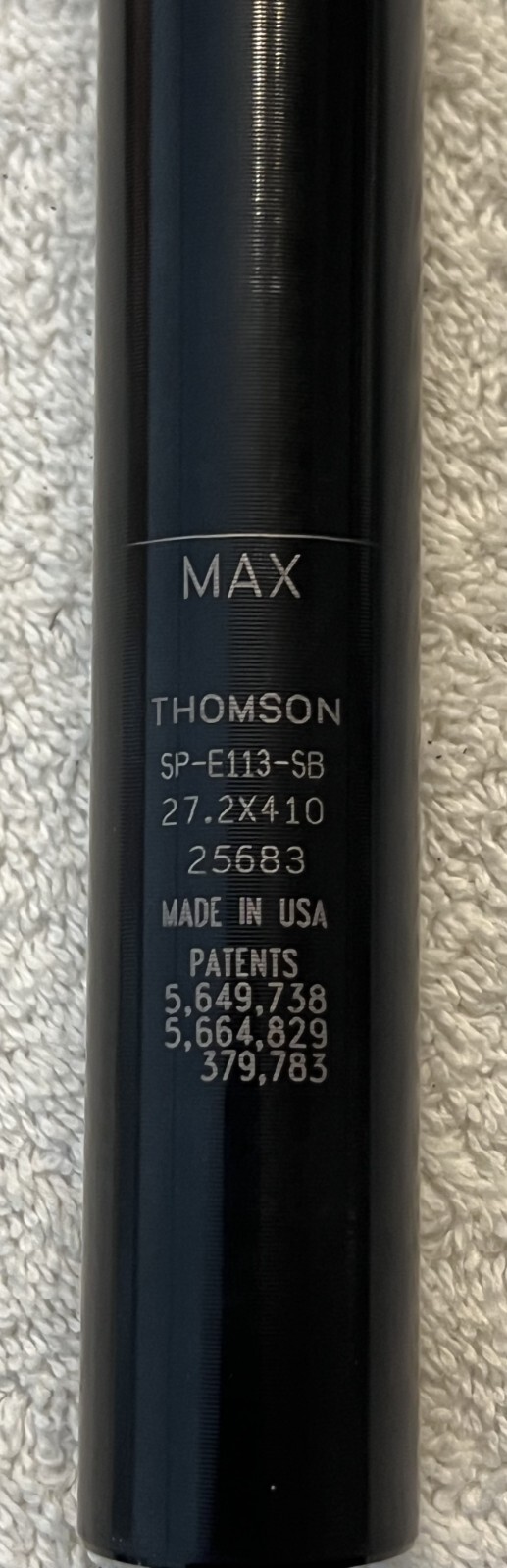 Thomson Elite Seat post 27.2mm x 410mm SP-E113-SB w/setback