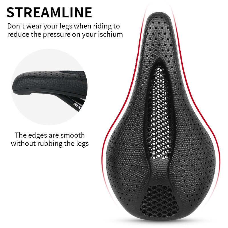 3D Printed Cycling Saddle 143/155mm Ultralight MTB Gravel Road Bike Seat Cushion