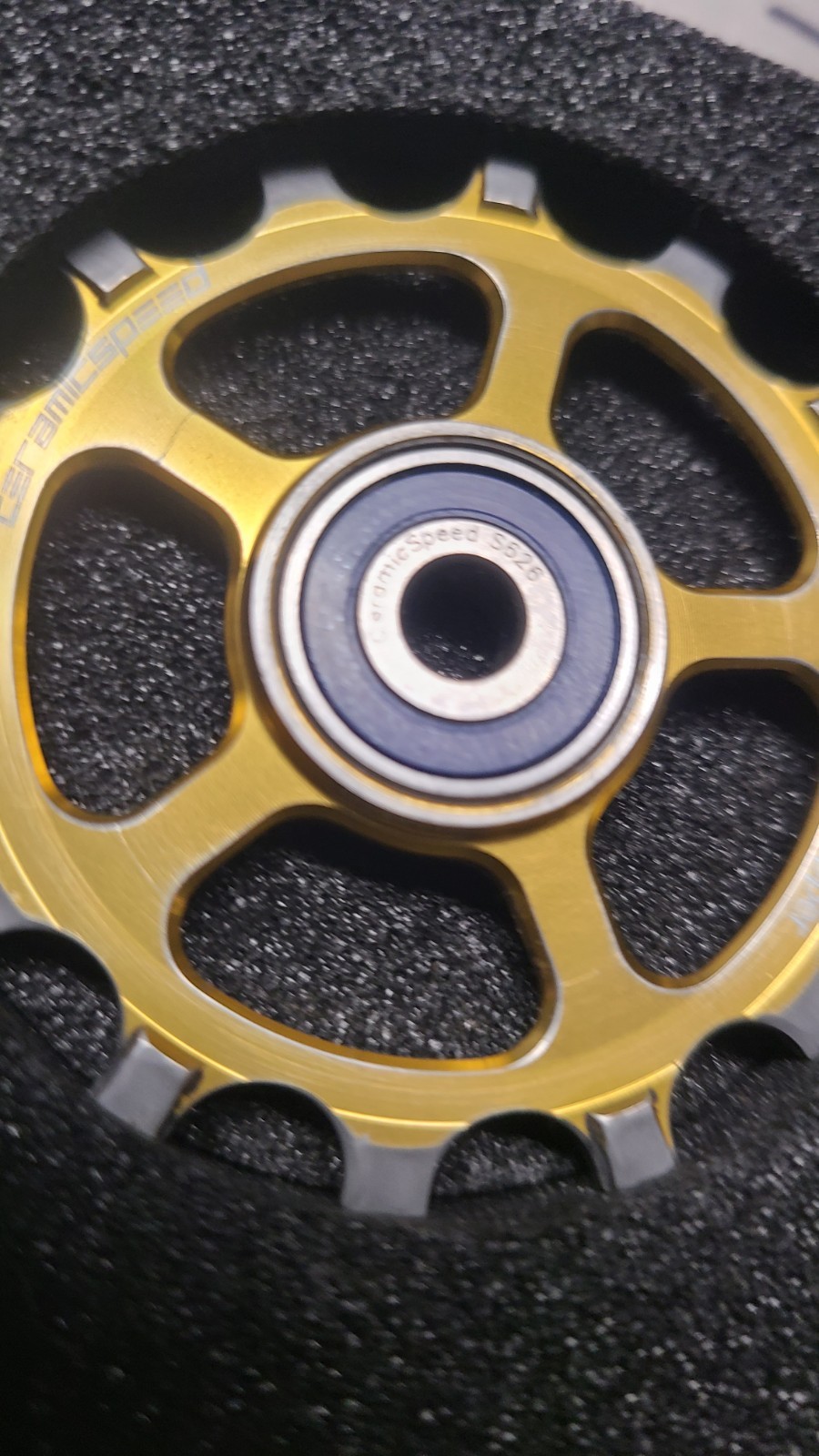 CERAMICSPEED Derailleur MTB Pulley Jockey Wheels SRAM AXS Eagle 12-Speed Gold