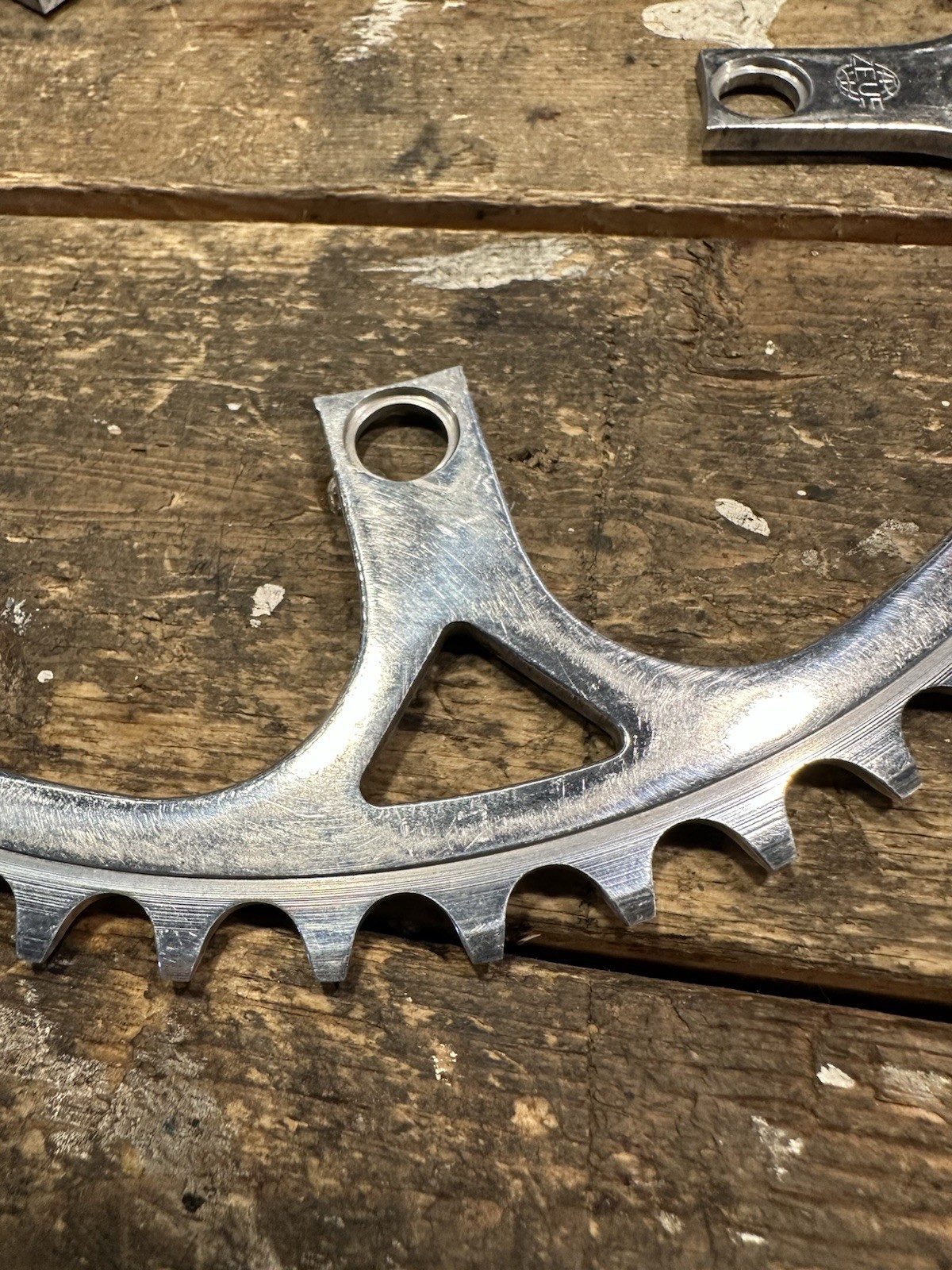 ZEUS 54 tooth 119mm bcd Chainring. Time Trail BIG RING Vintage Zeus 2000