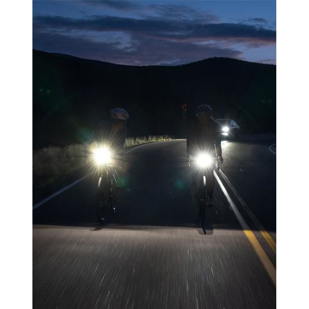 Solar Bike Front Light 100 Lumen Dual 3030 LEDs Wide 155 Deg Anti Glare