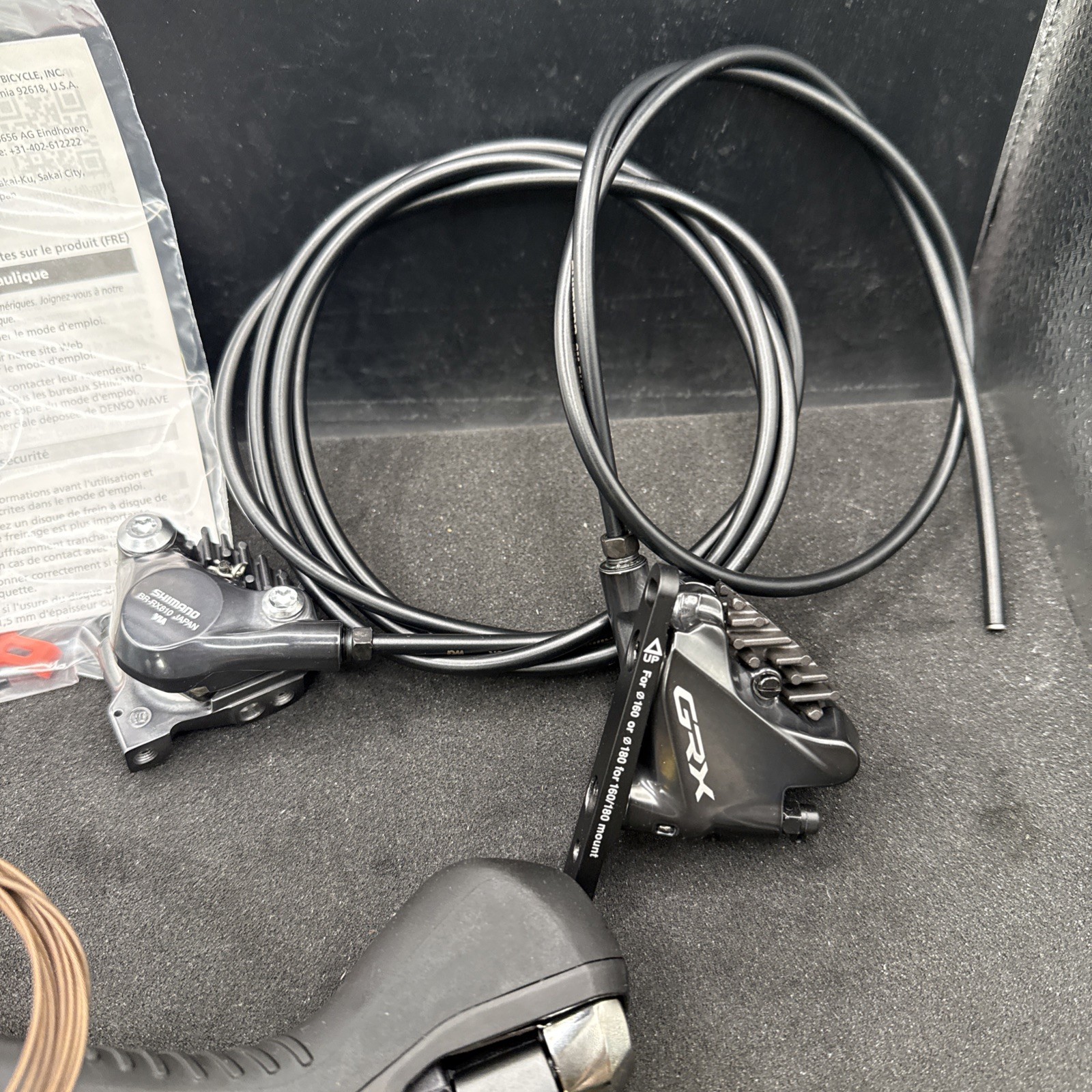Shimano Grx Rx810 11 speed 2×11 Hydraulic Mechanical Disc Shifter Set 700/1700mm