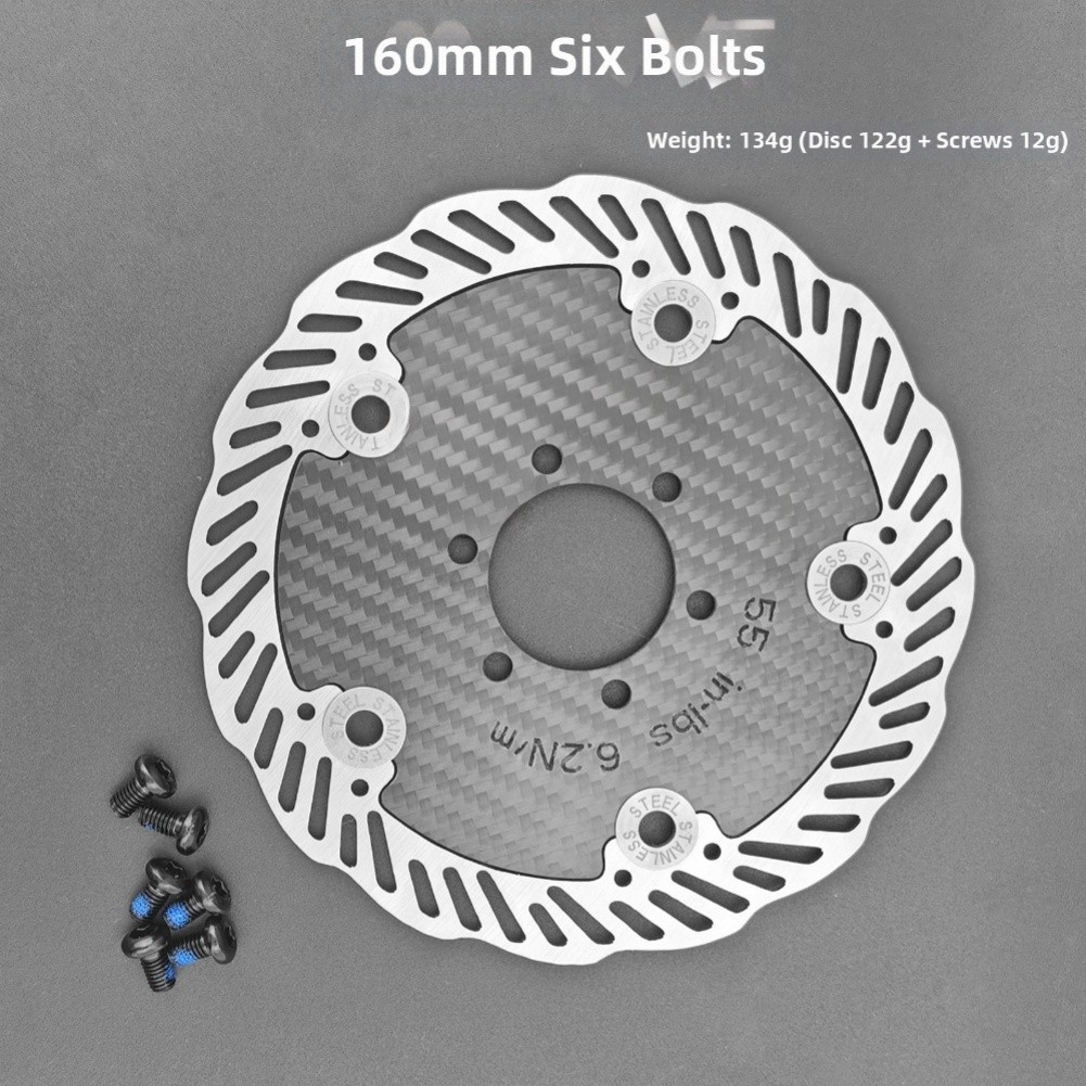 Carbon Fiber Disc Brake For ROTOR 140mm 160mm for Mountain Road Bike Use