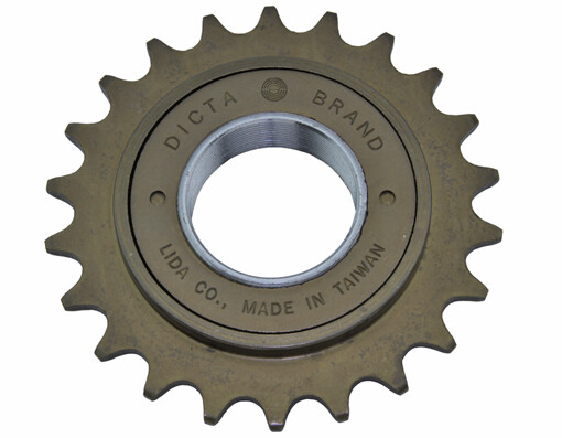 NEW! ABSOLUTE BICYCLE SINGLE SPEED STEEL FREEWHEEL 22T X 1/8 SFW IN BROWN.