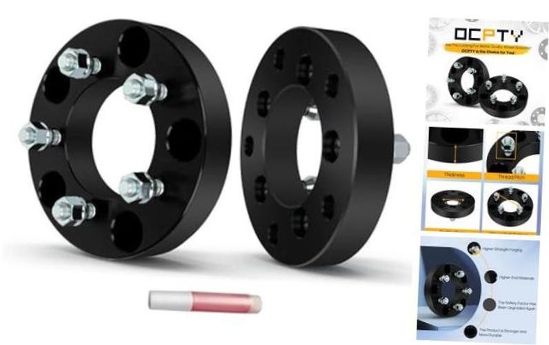 2PCS 5X5.5 to 5X4.5 Wheel Adapters Lug Centric 1.25″ 5 Lug 12X1.5 88mm hub