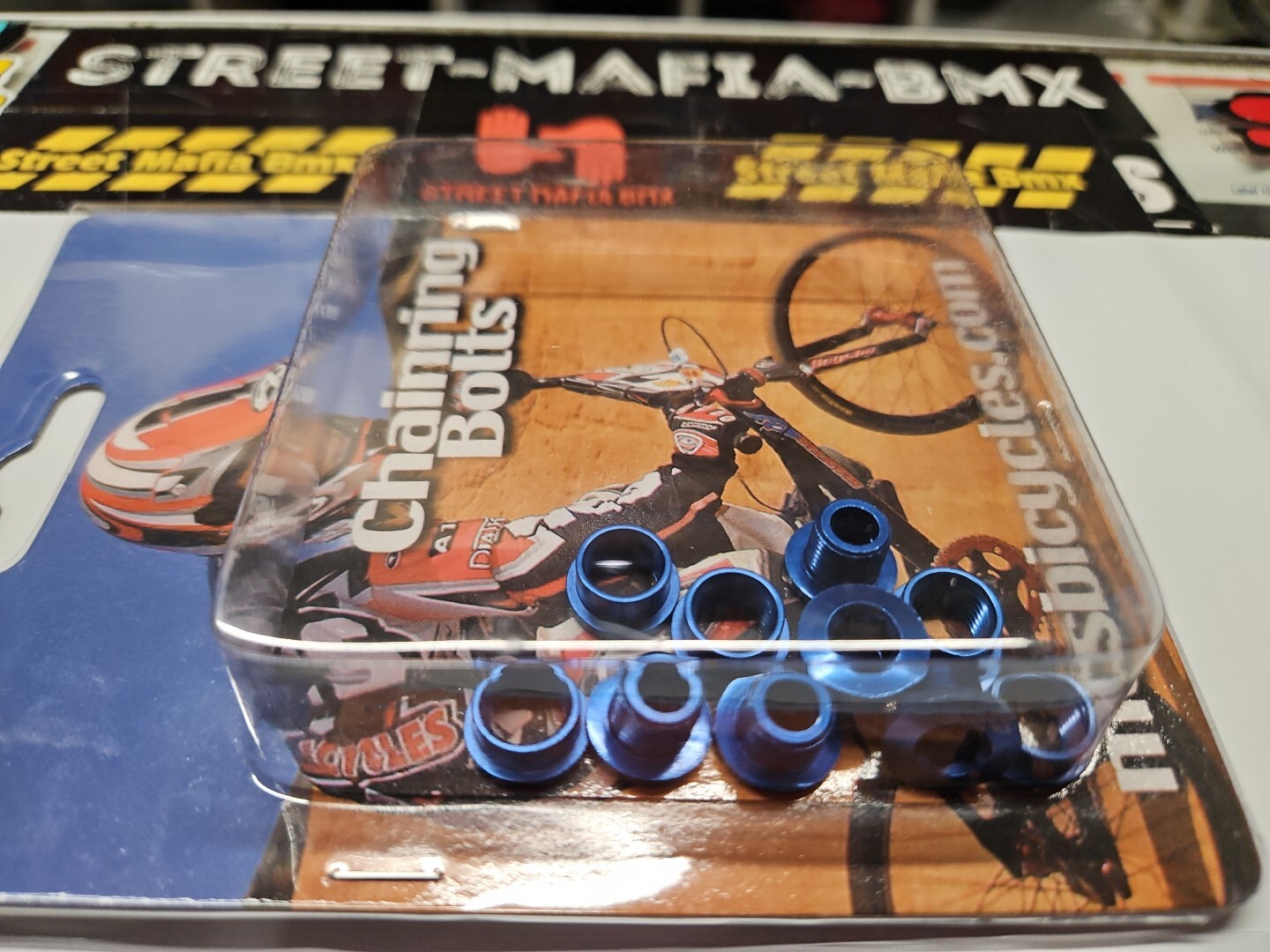 MCS bike BLUE ALLOY chainring BOLTS sprocket SPIDER 5ct GT SE CW Haro oldschool