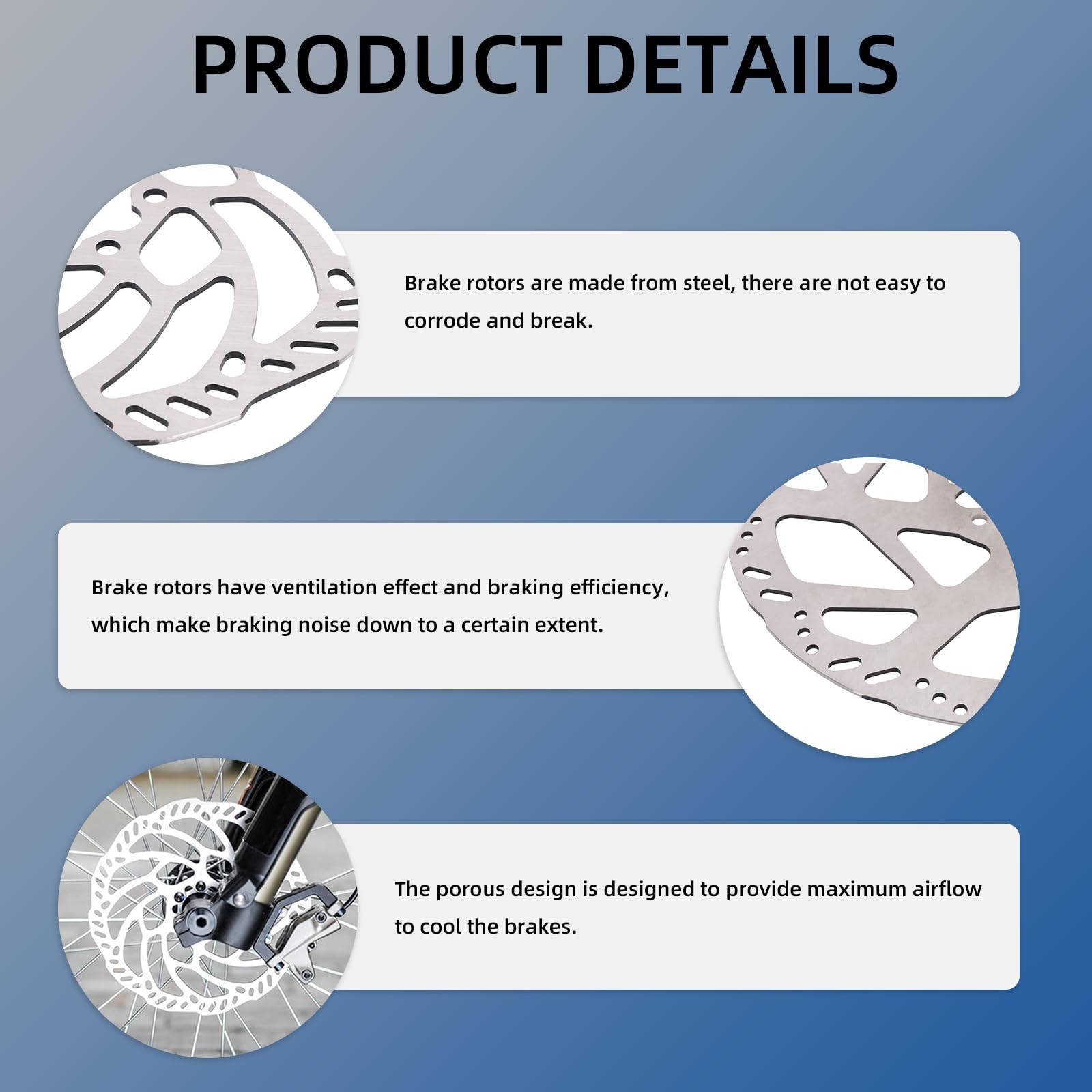 Front and Rear Brake Rotors for Surron Light Bee,203mm Dirt Bike Brake Discs …