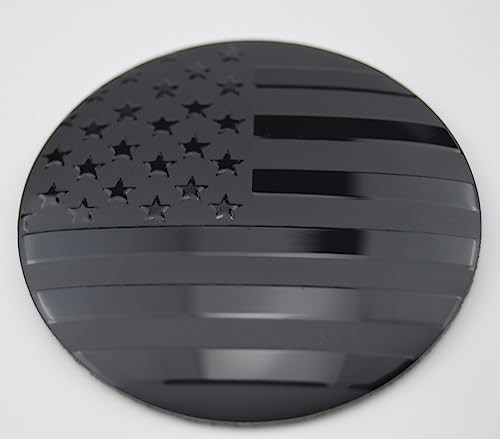 4X 56.5mm=2.24 inches Black American Flag 2.23 inches(56mm) U.S. Flag – Black