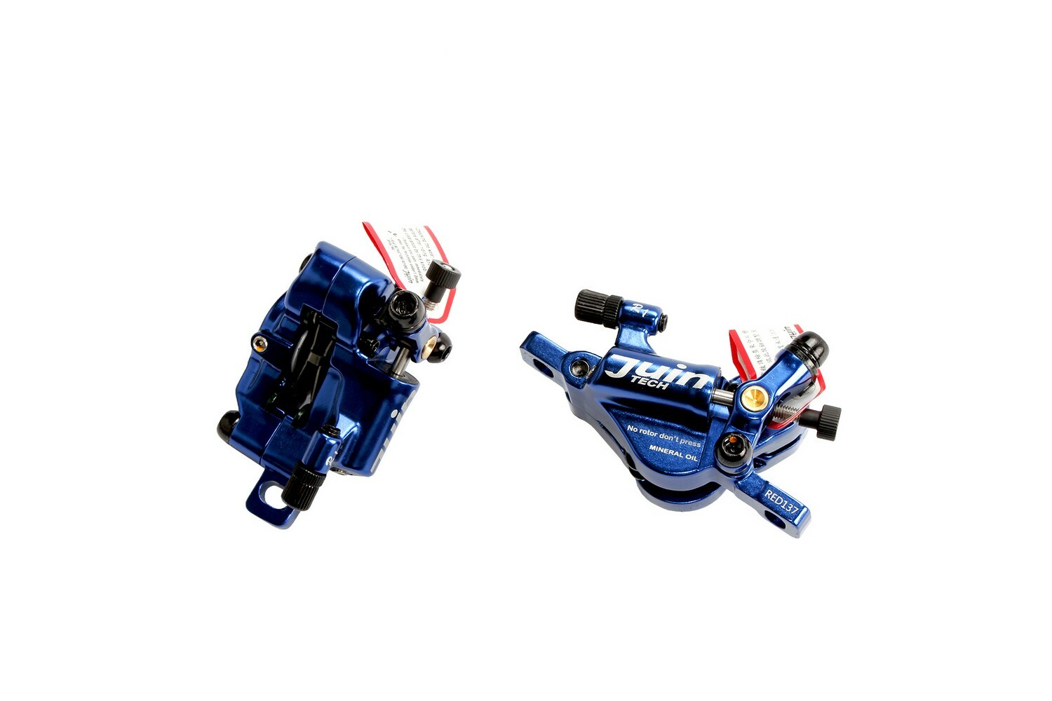 Juin Tech R1 Road Cyclocross Gravel Riding Bike Hydraulic Disc Brake Set Blue
