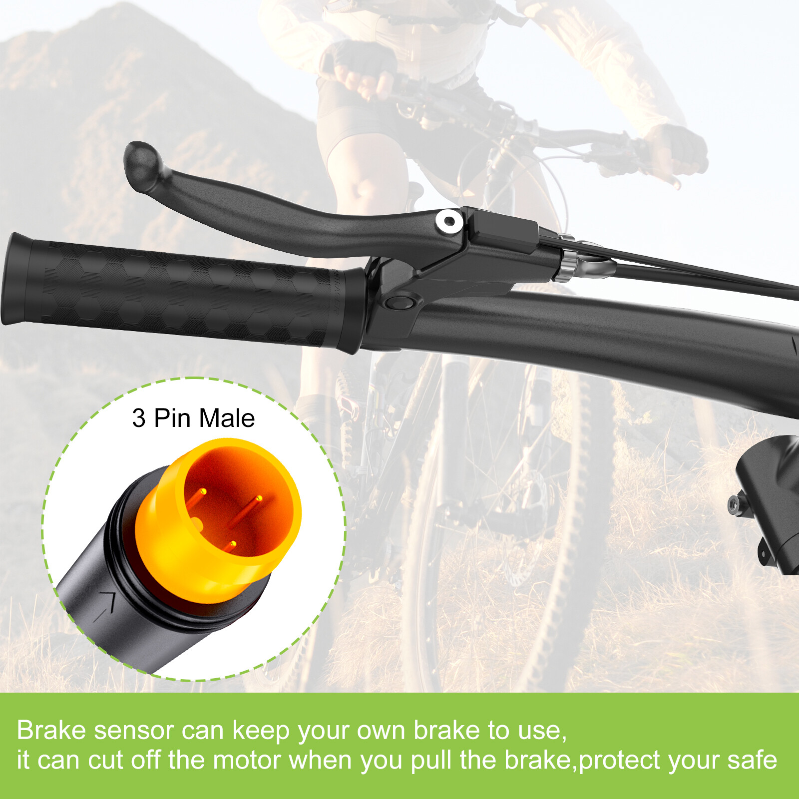 BAFANG Middle Motor Hydraulic Brake Sensor E-brakes Cut Off for BBS/BBSHD Motor