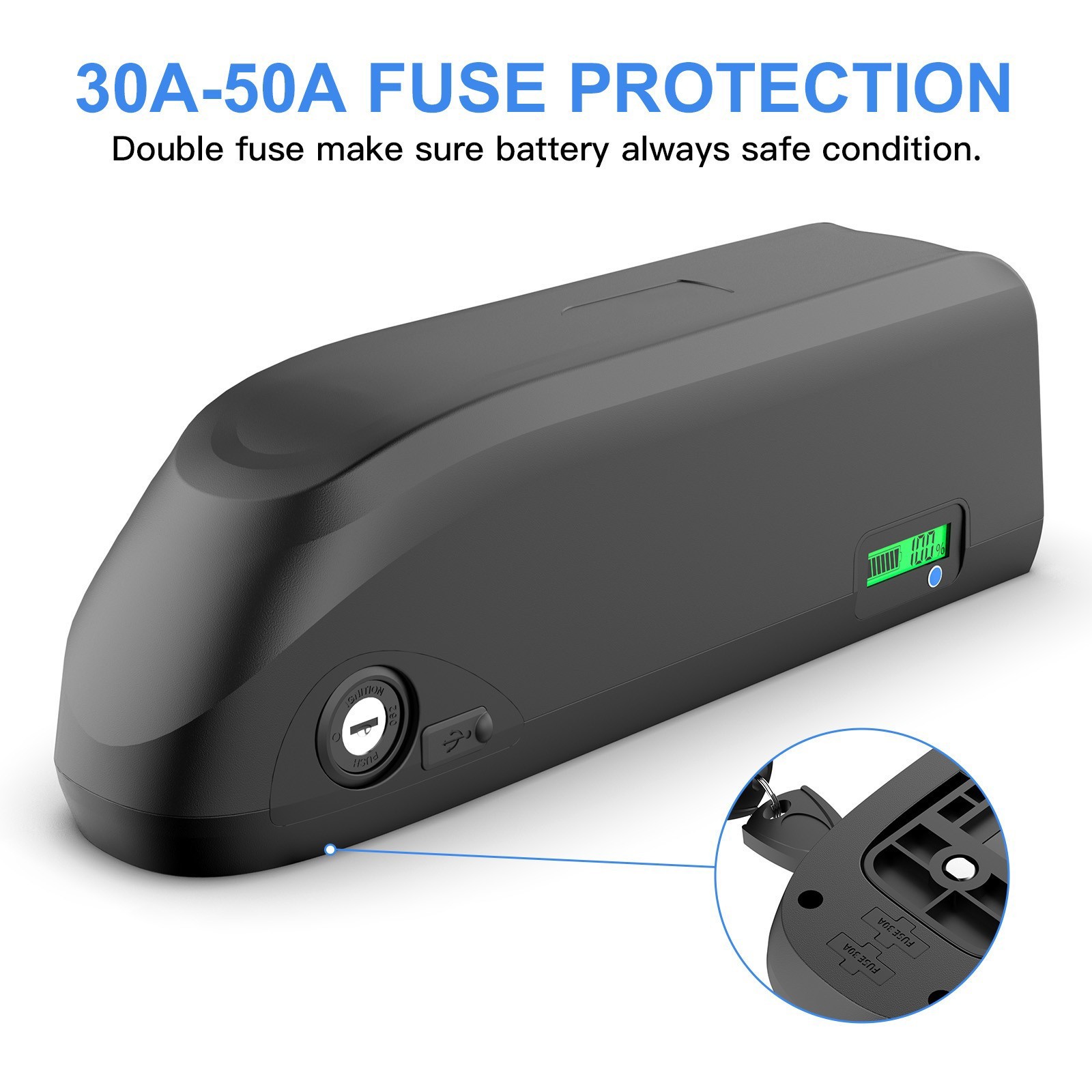 Ebike Battery 48V 20Ah Samsung Battery For Electric Bicycle 0~2000W Bafang Motor