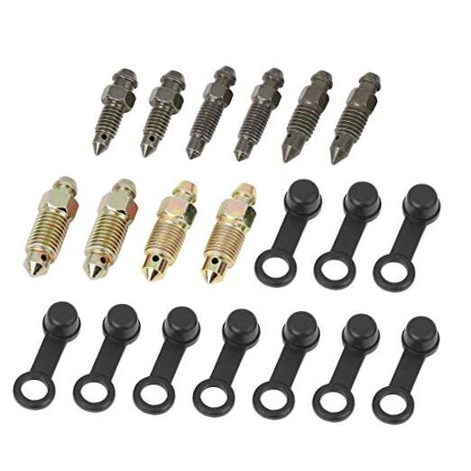 10Pcs M6x1mm M7x1mm M8x1.25mm M10x1mm M10x1.25mm Banjo Bolt Bleeder Screw