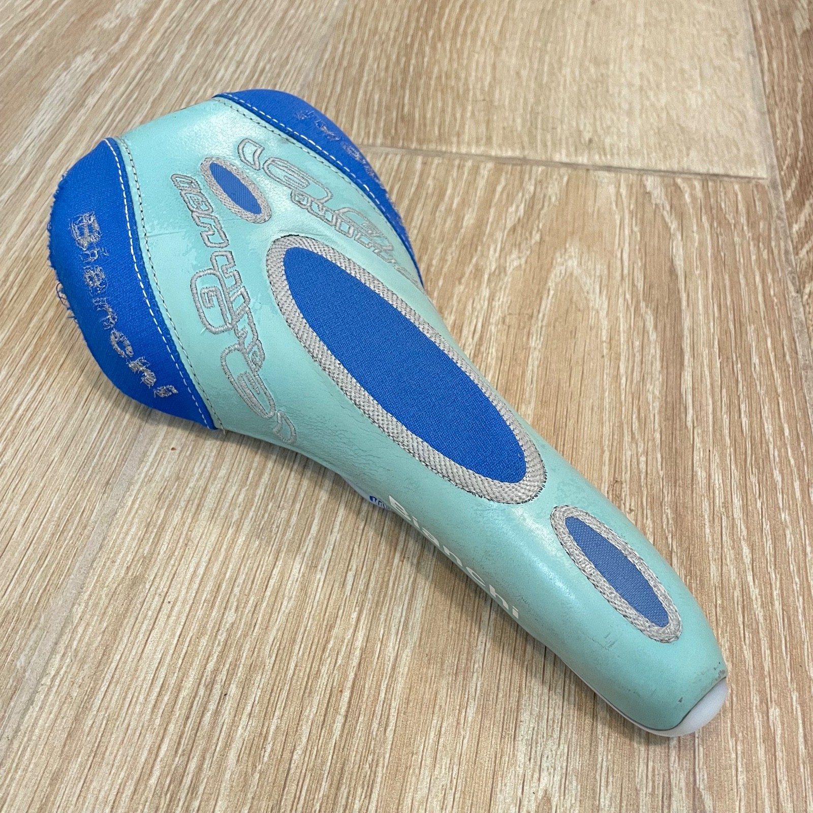SELLE ITALIA TRIMATIC BIANCHI VINTAGE SADDLE SEAT RACING ROAD BIKE