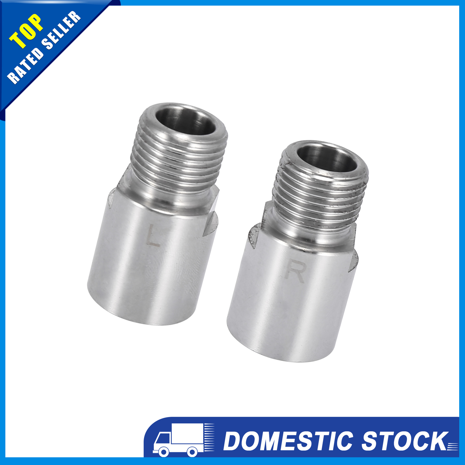 Pair of 1 Bicycle Pedal Extender Adapter Extended Pedal Spacer Silver Tone