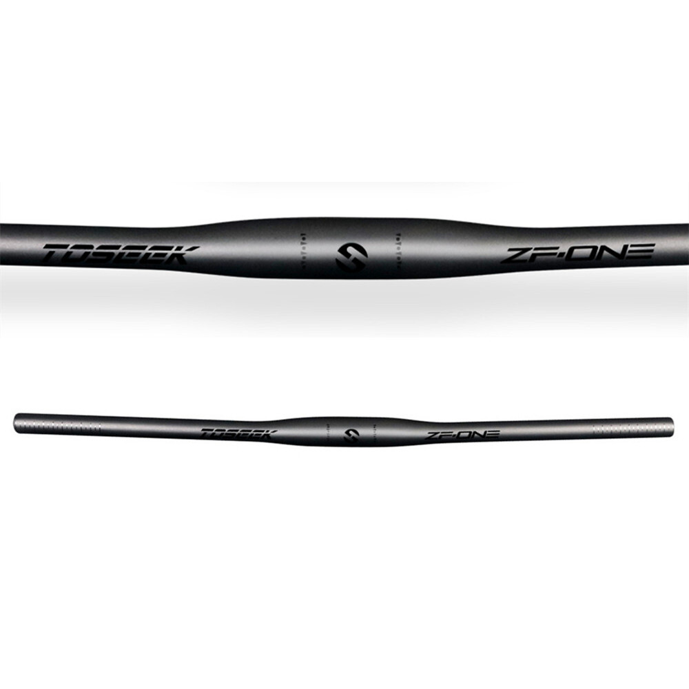 TOSEEK Carbon Fiber Flat Bar Rise Bar XC Mountain Bike Handlebar 31.8*600-760mm