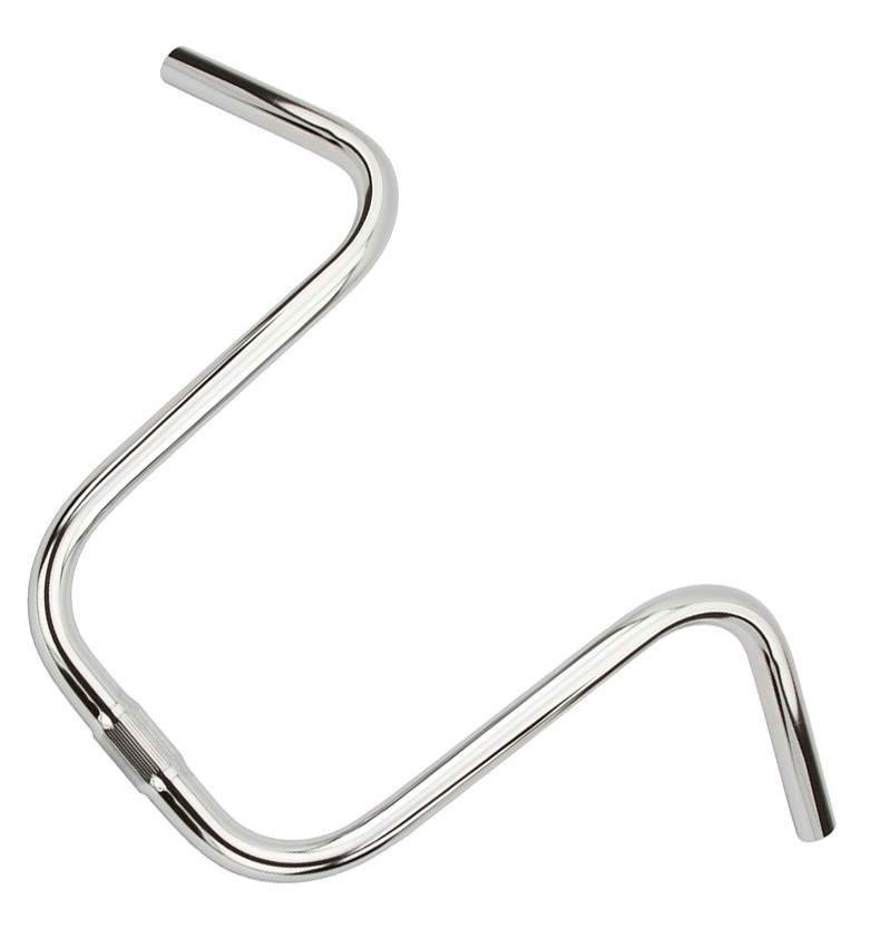 LOWRIDER Bicycle Chrome 11″ Rise UStyle Handlebar 25.4mm Cruiser/Chopper Bicycle