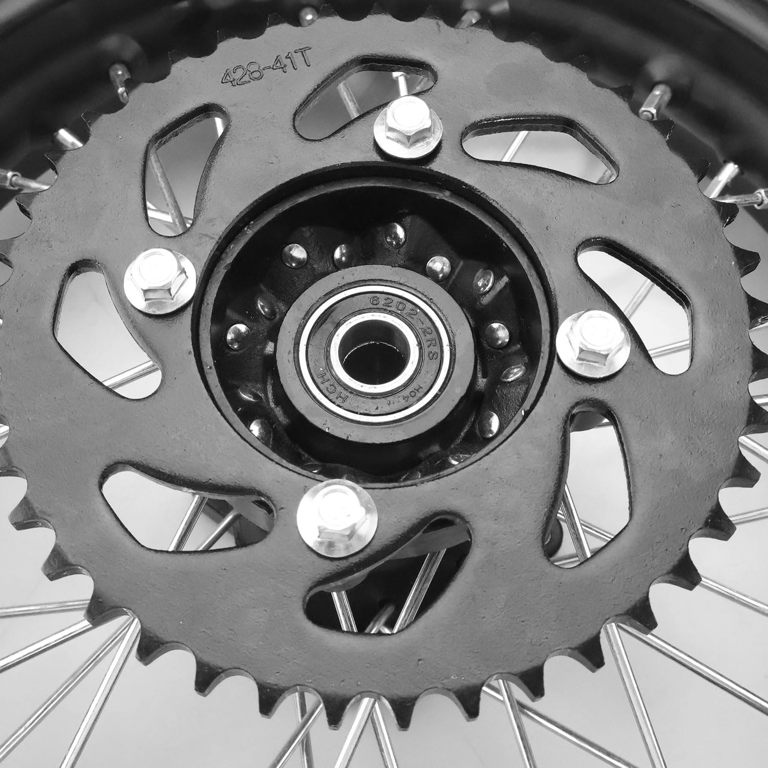 Ruiqimoto 428 41 Tooth Rear Sprocket 76Mm 4 Bolts For Chinese 50Cc 70Cc 90Cc