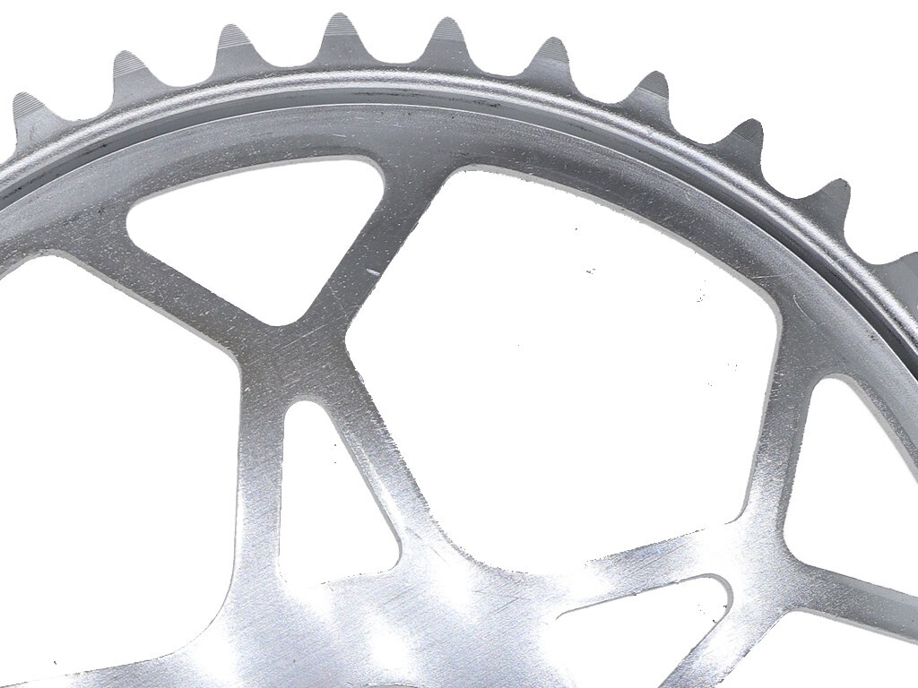 Sugino Snowflake Old School BMX 44T Bike Chainring Sprocket Silver