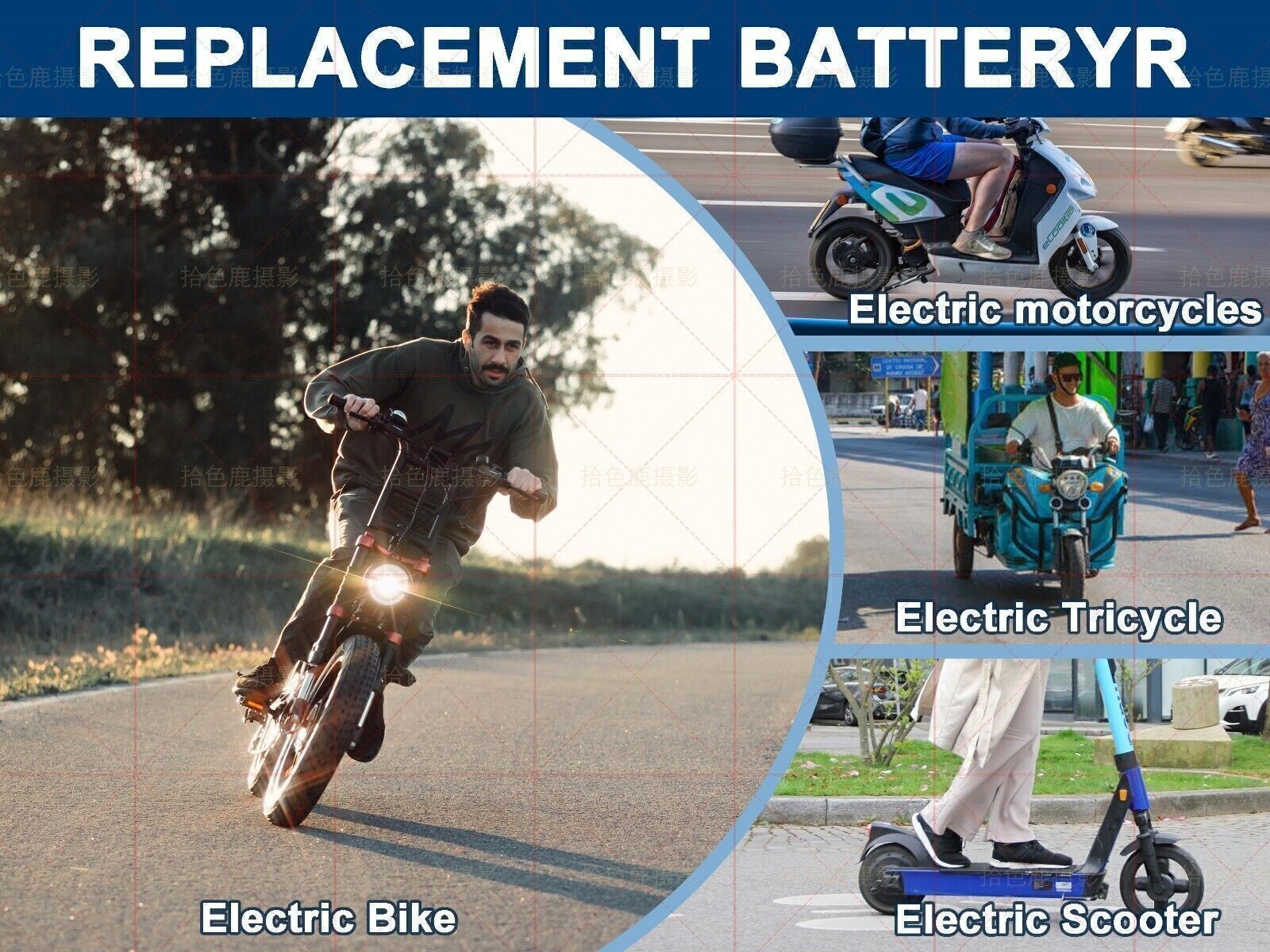 36V Ebike Battery 20Ah Electric Bike Lithium Battery Pack for Bicycle Scooter