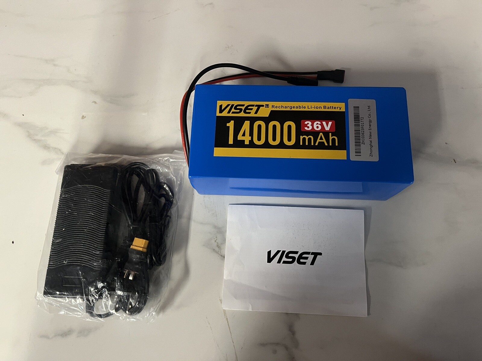 VISET LI 36V 14000 mAh Rechargeable Li-ion Battery – Open Box