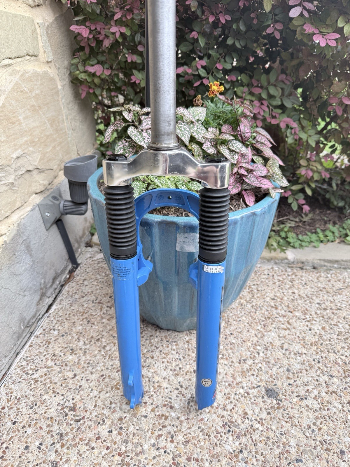 Zokes Suspension Forks Fork 1 1/8″ 26″ wheel Blue retro bike bicycle Marzocchi