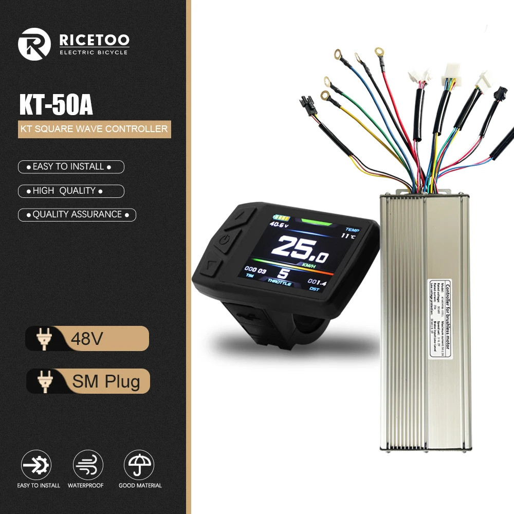 48V 30A 35A 50A Ebike Squarewave Controller for 52V/60-90V 1000W-3000W Motor