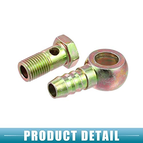 Banjo Bolt M14x1.5 14mm Banjo Hose Barb Bolt Fittings Brake Line Fitting