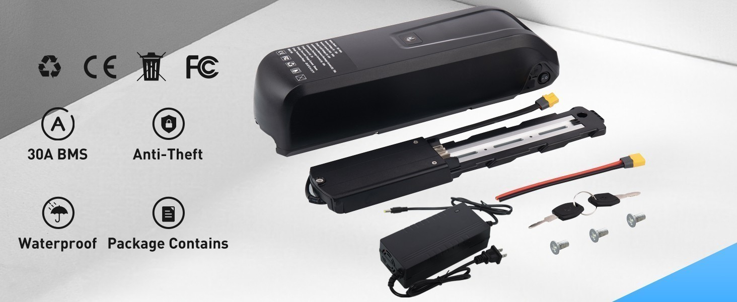 36V 10Ah/15Ah/20Ah electric bike lithium battery BMS for ≤1200W eBike Motor 4PIN