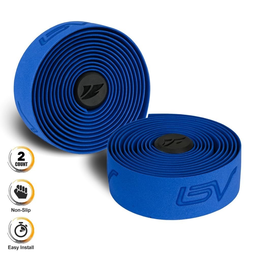 EVA Road Bike Handlebar Tapes, Bicycle Bar Tape, Cycling Handle Wraps – 2 Rol…