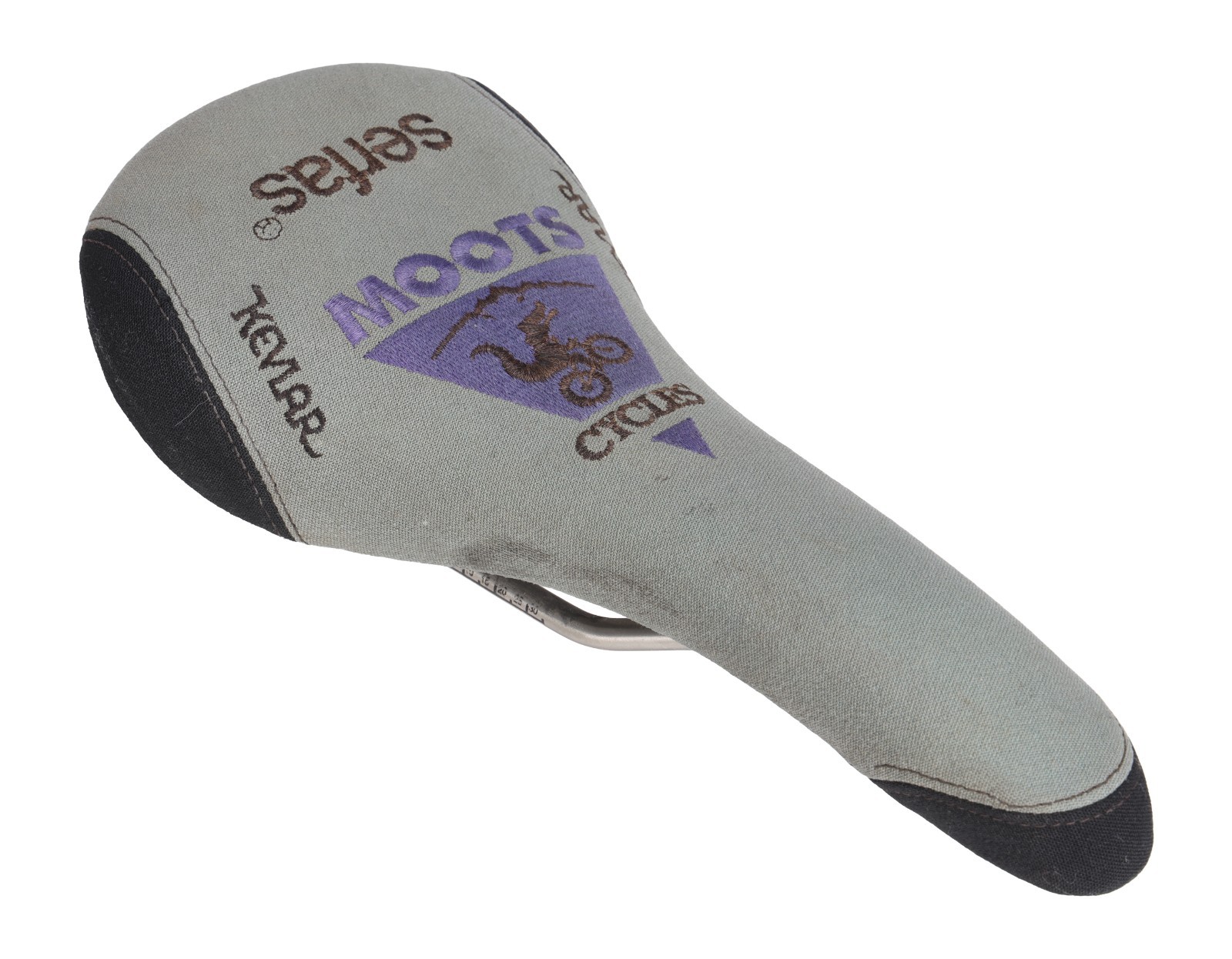 Moots Branded Road Mtn Bike Saddle 126mm 7 x 7mm Ti Rail Vintage Cycling Serfas