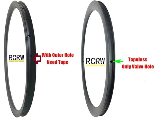 Road Bike 700C 35X25mm Carbon Rim Clincher Tubeless Hook Hookless 16-28Hole