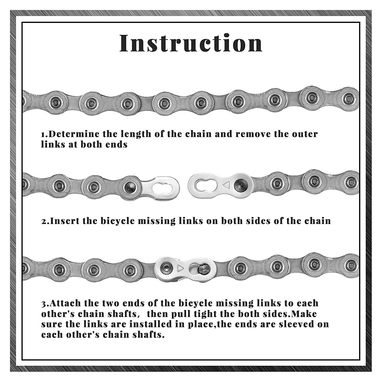 5 Pairs Bike Chain Quick Missing Link for 1/6/7/8/9/10/11/12 Speed Chain Reus…