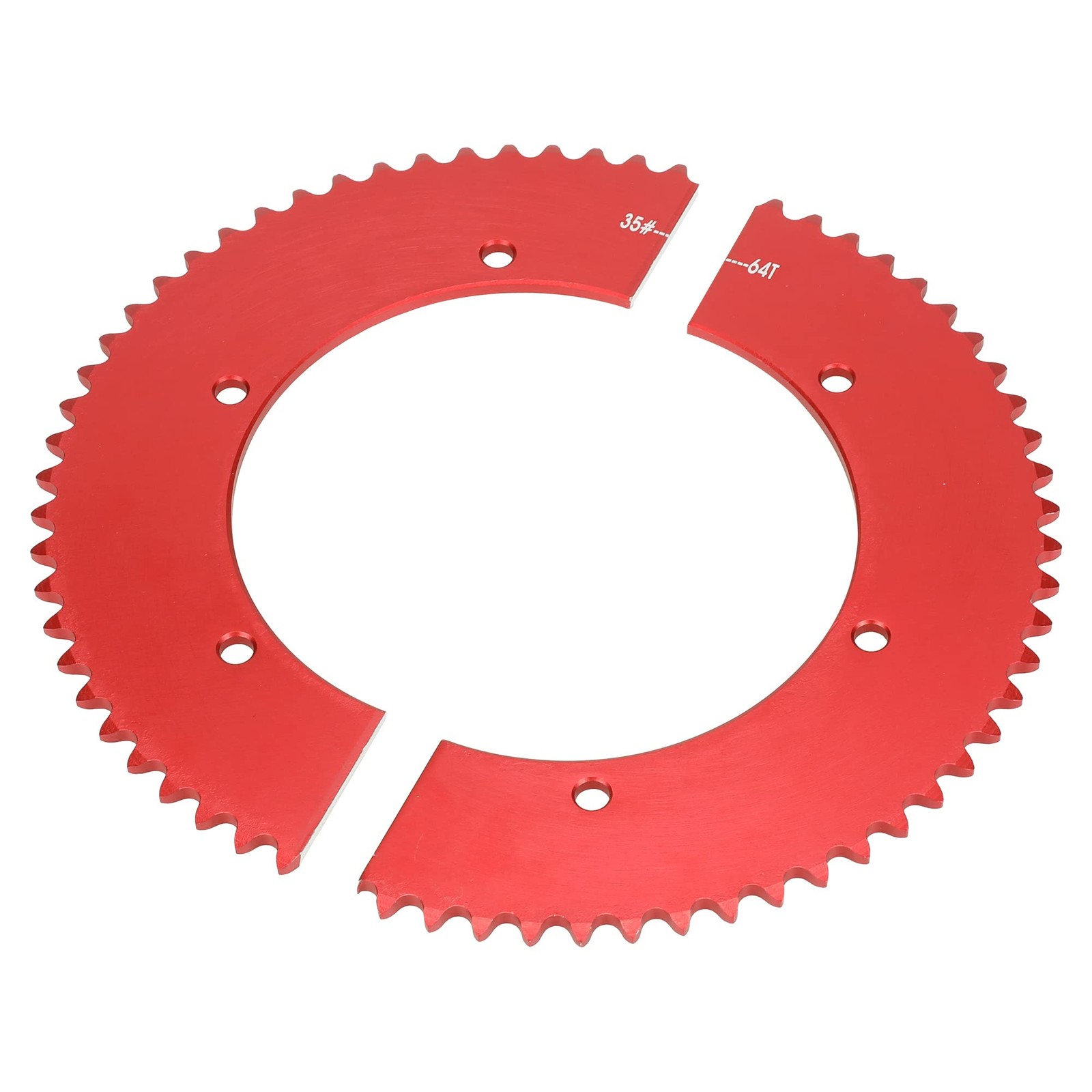 Grehua Universal Split Sprocket 35 Chain 64 Tooth Rear Drive Wheel Aluminum For