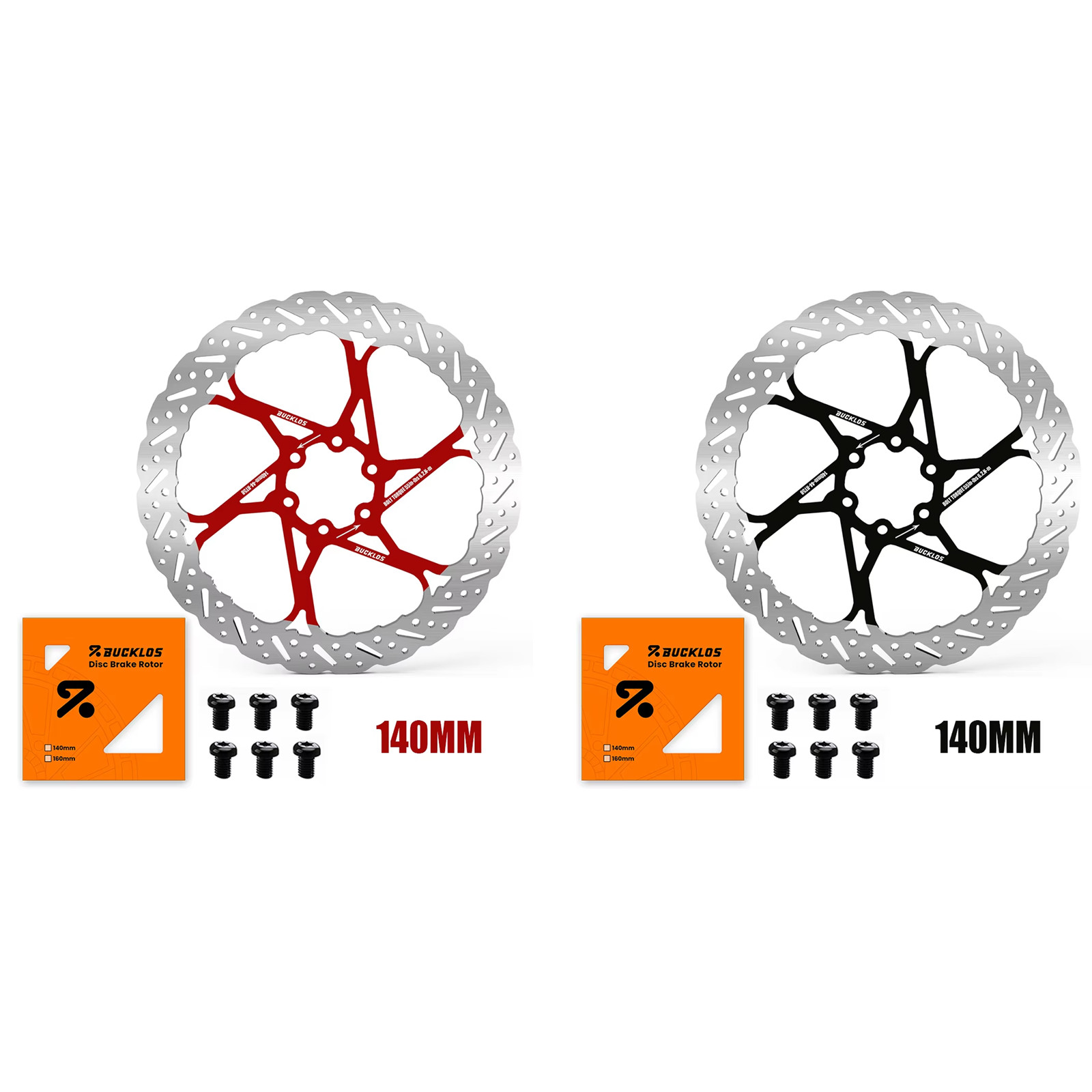 MTB Bicycle Disc Brake Rotor 140/160/180/203mm 6 Bolts Colorfuls For Shimano US