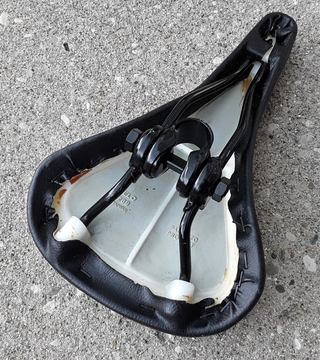 Vintage Bianchi Velo 289 Bicycle Saddle Bike Seat Unisex Adult Black BMX MTB