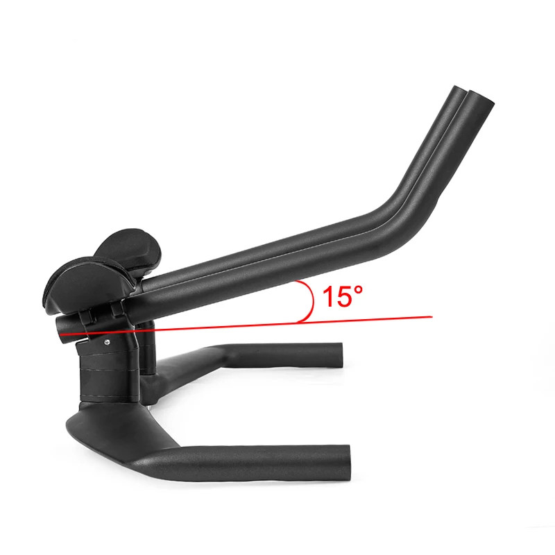 Carbon Fiber Triathlon Bicycle Handlebar TT Bar 15 Degrees of Left and Right Arm