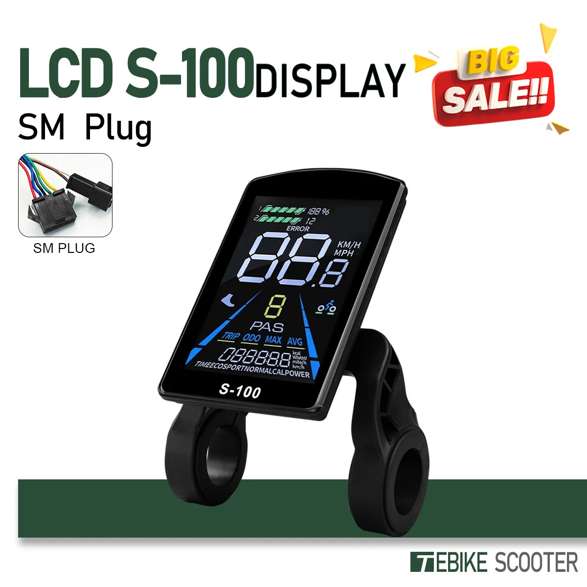 E-bike SineWave 3 Mode Controller 17A26A30A40A with 24V/36V/48V/52V Controller