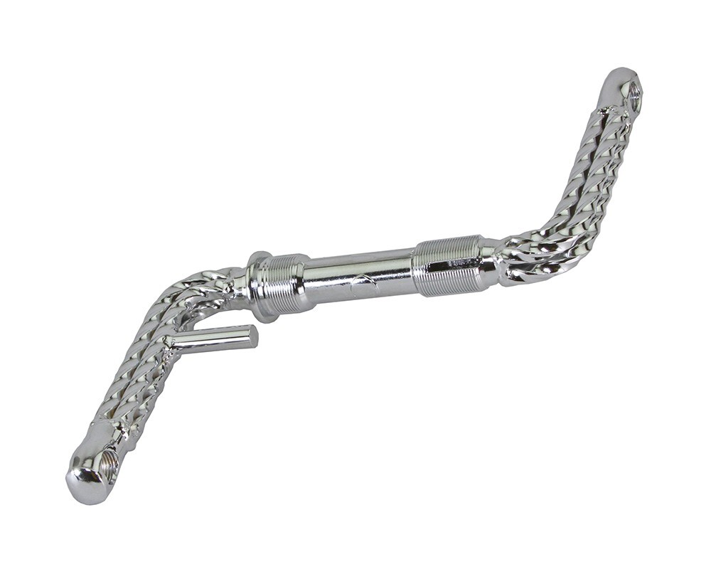 QUADRUPLE VINTAGE LOWRIDER CHROME TWISTED BICYCLE CRANK 4-1/2″ CRUISER BIKES.