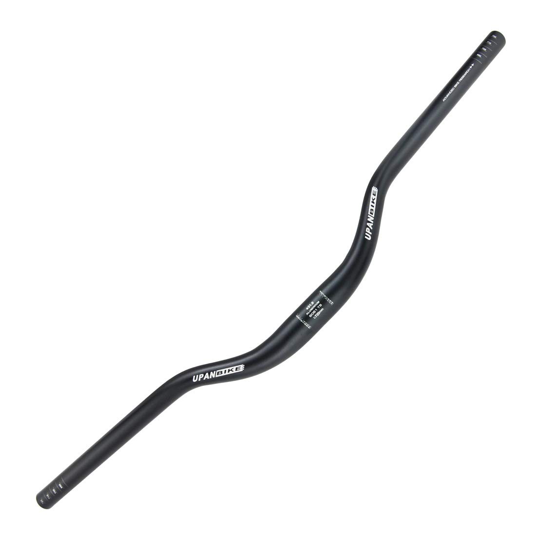 UPANBIKE Mountain Bike Handlebar 31.8mm Aluminum Alloy MTB 780mm, black